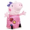 Peppa Gris Plysjbams 45 Cm - Peppa Med Stripete Kjole