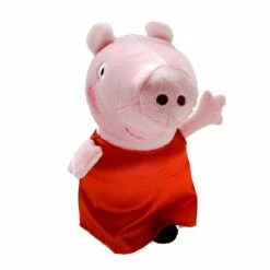 Peppa Gris Plysj 20 Cm - Peppa Med Rød Kjole