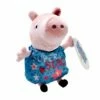 Peppa Gris Plysj 20 Cm - Peppa Gris Med Blå Kjole
