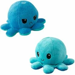 Vendbar Blekksprut - Blå/Turkis 10x20 Cm