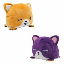 Vendbar Katt – Lilla/Oransje 10x20 Cm