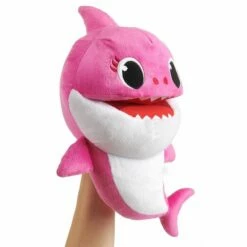 Baby Shark Hånddukke - Mommy Shark Rosa