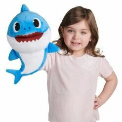Baby Shark Hånddukke - Daddy Shark Blå -Squishmallows butikk 113129 3 240564 h62090134