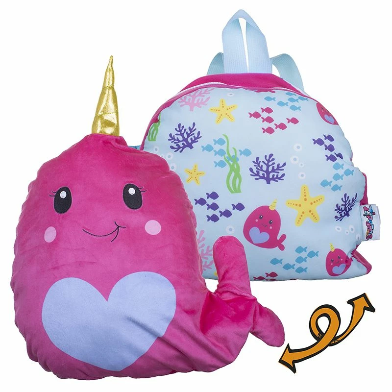 Zipstas 2-i-1 Ryggsekk/Plysjbamse - Rosa Hval Zipstas 2-i-1 Ryggsekk/Plysjbamse - Rosa Hval -Squishmallows butikk 113473 240908 h22f8cec8