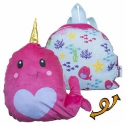 Zipstas 2-i-1 Ryggsekk/Plysjbamse - Rosa Hval 2 Zipstas 2-i-1 Ryggsekk/Plysjbamse - Rosa Hval -Squishmallows butikk 113473 g 2 240908 h22f8cec8
