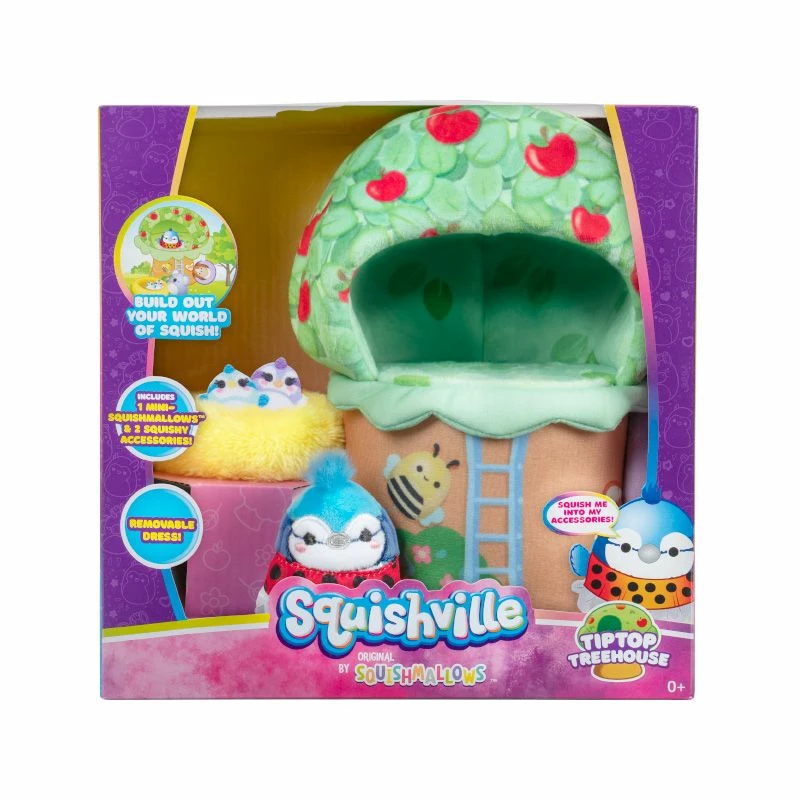 Squishville Plysjbamse Lekesett - Trehus Squishville Plysjbamse Lekesett - Trehus -Squishmallows butikk 114563 8 248293 h62090134