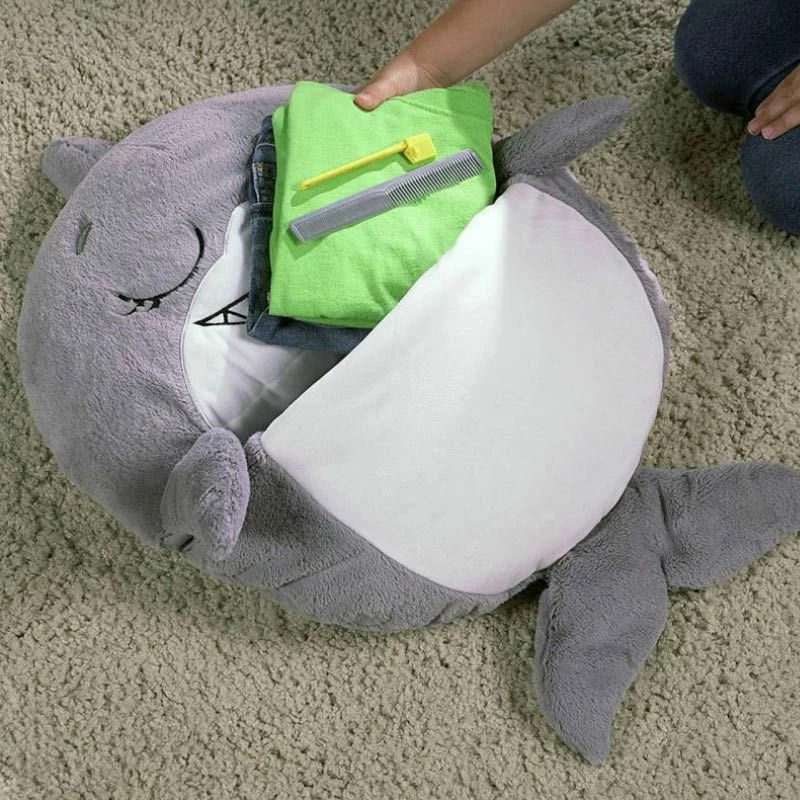 Happy Nappers Sovepose 137cm - Grå Hai 6 Happy Nappers Sovepose 137cm - Grå Hai - Bilde 6