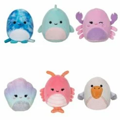 Squishville S5 Plysjbamse 4-pakning 5cm - Beach Day Squad -Squishmallows butikk 230322 111837 121104 3 261323 h81aa4ffa