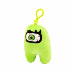 Among Us S3 Clip On Plysjbamse 13cm - Grønn