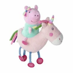 Peppa Gris Plysj 25 Cm - Peppa Gris Med Enhjørning