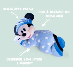 Disney Mikke Mus Plysjbamse 30cm - Sov Godt Mikke Mus -Squishmallows butikk 6315870350 04 ig simba gid mickey 30cm 28norsk 29 259787 h62090134