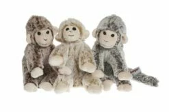 Molli Toys - Ape Plysj 16 Cm - Gråbrun